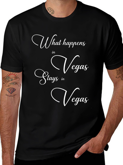 What Happens in Vegas Black T-Shirt