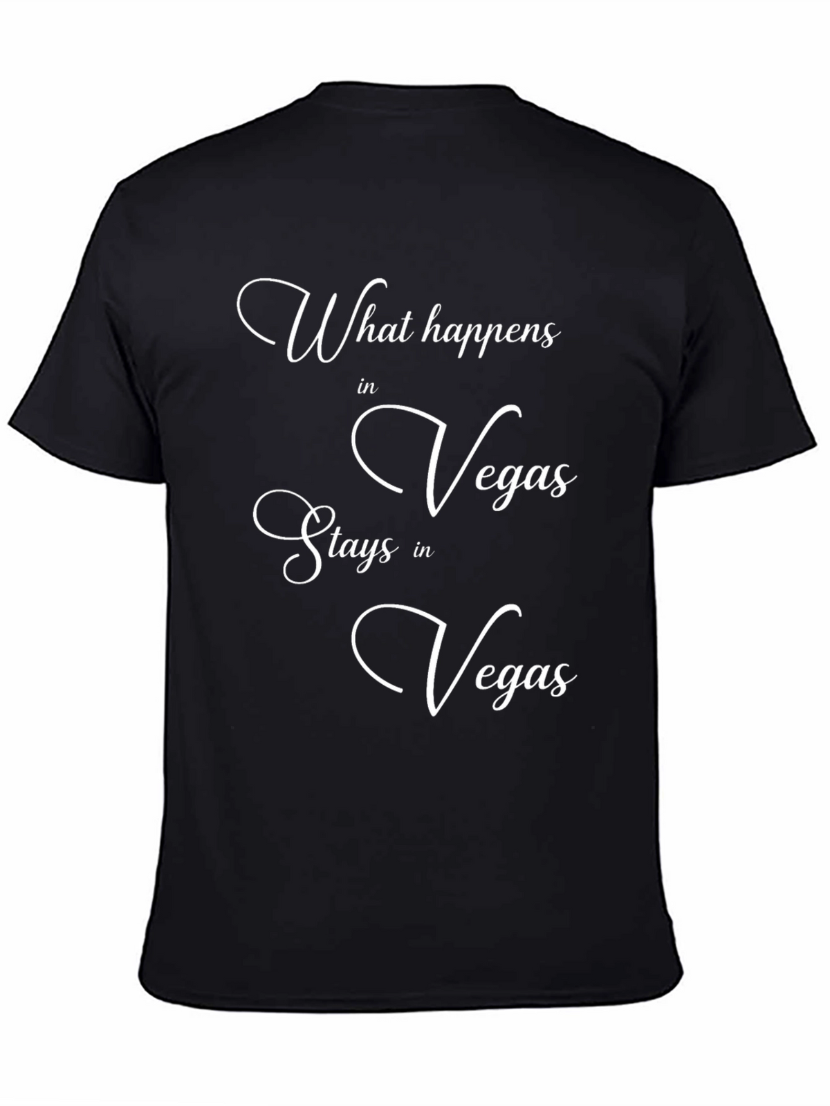 What Happens in Vegas Black T-Shirt