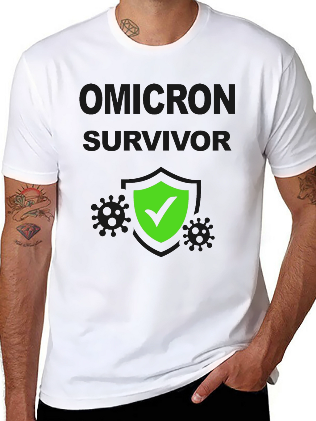 Omicron Survivor T-Shirt - Pandemic Humor Tee