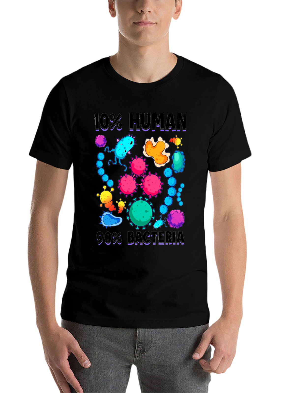 10% Human 90% Bacteria Graphic T-Shirt
