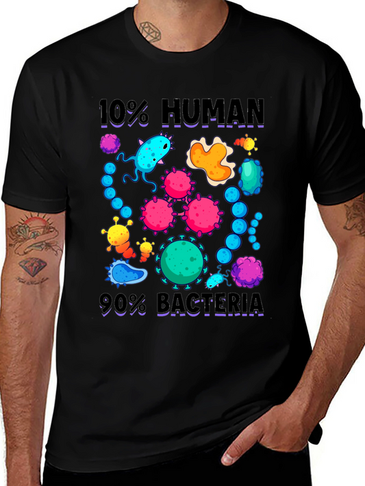 10% Human 90% Bacteria Graphic T-Shirt
