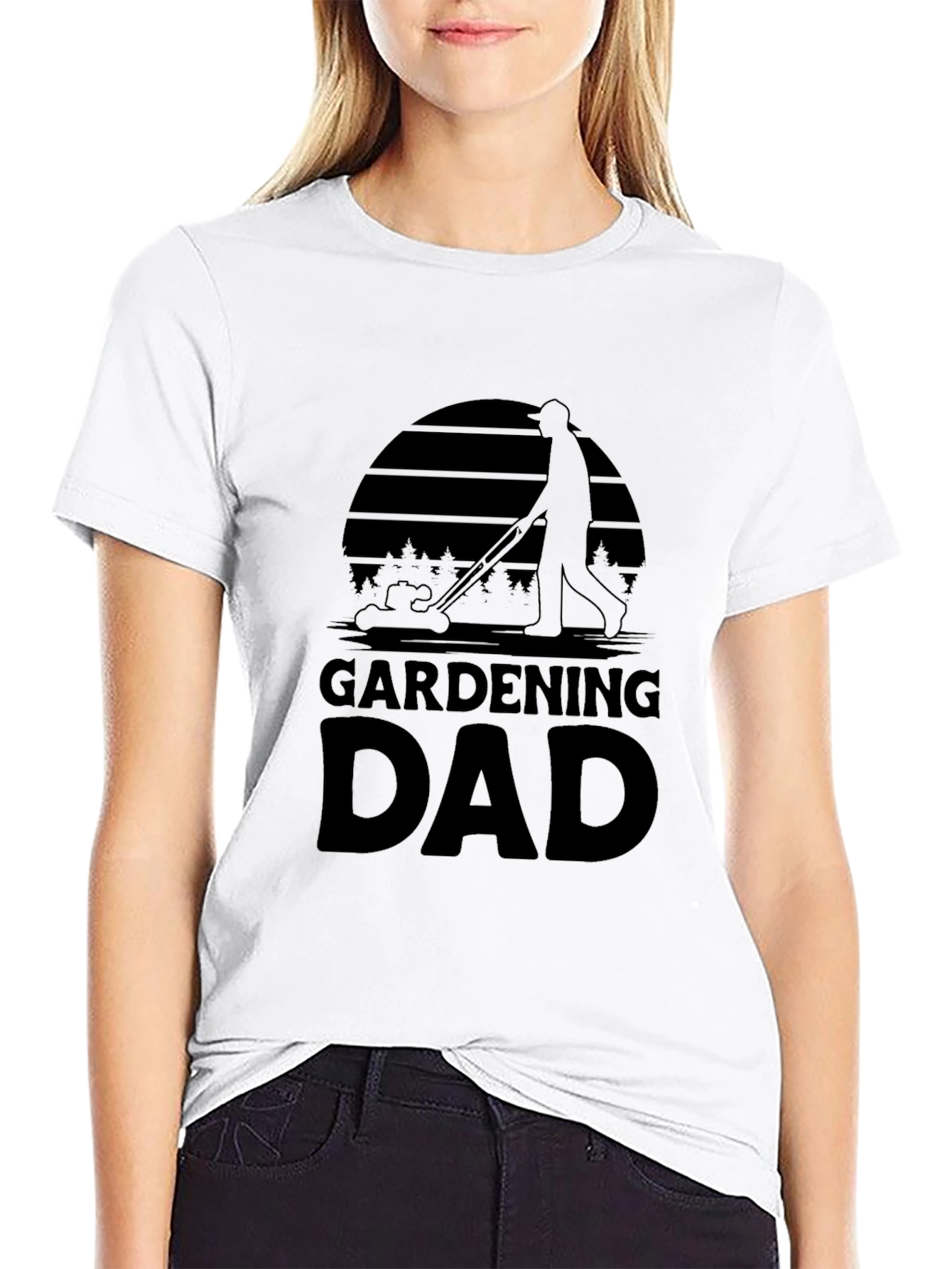 Gardening Dad T-Shirt - Black Graphic Tee