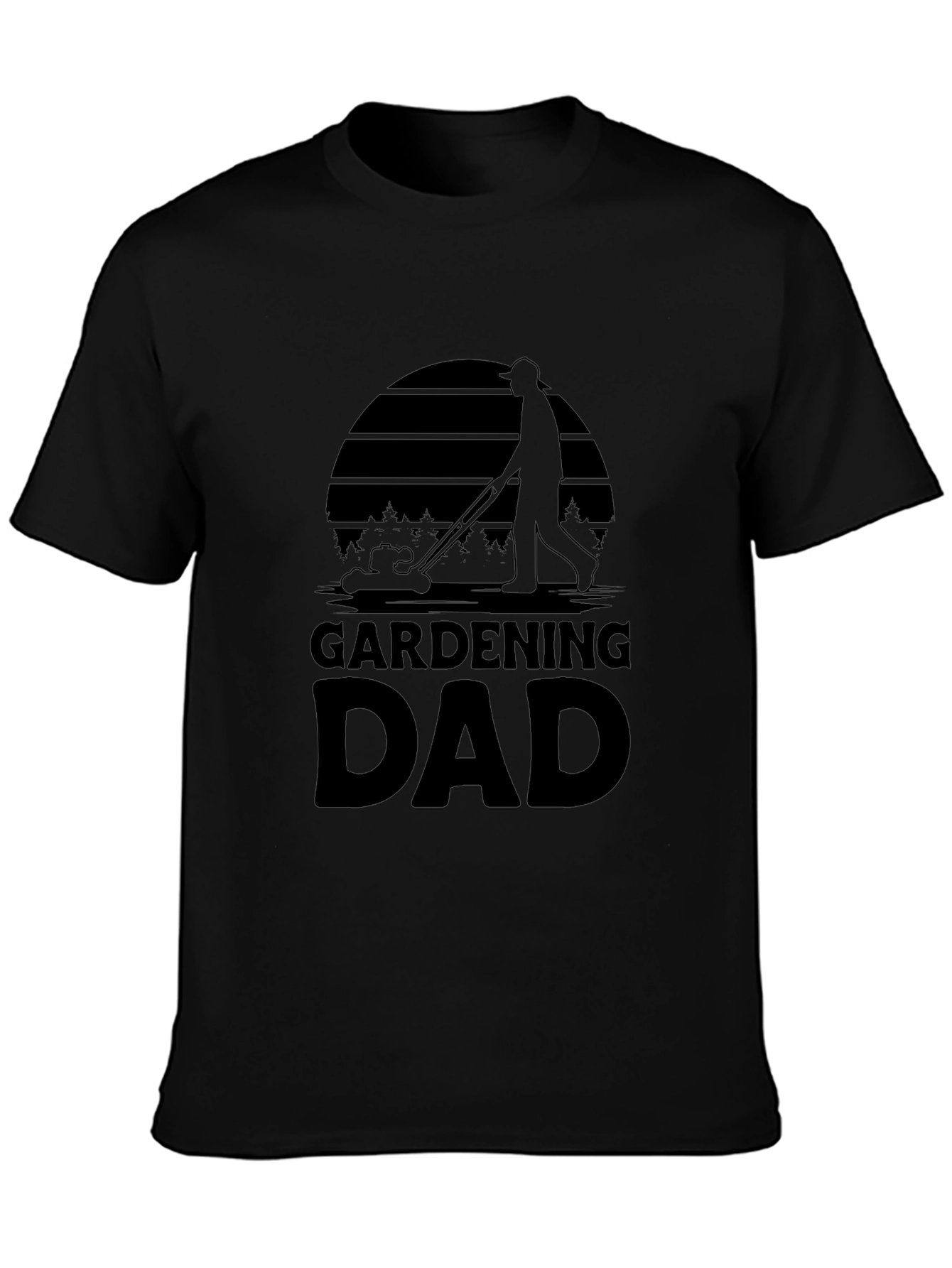 Gardening Dad T-Shirt - Black Graphic Tee