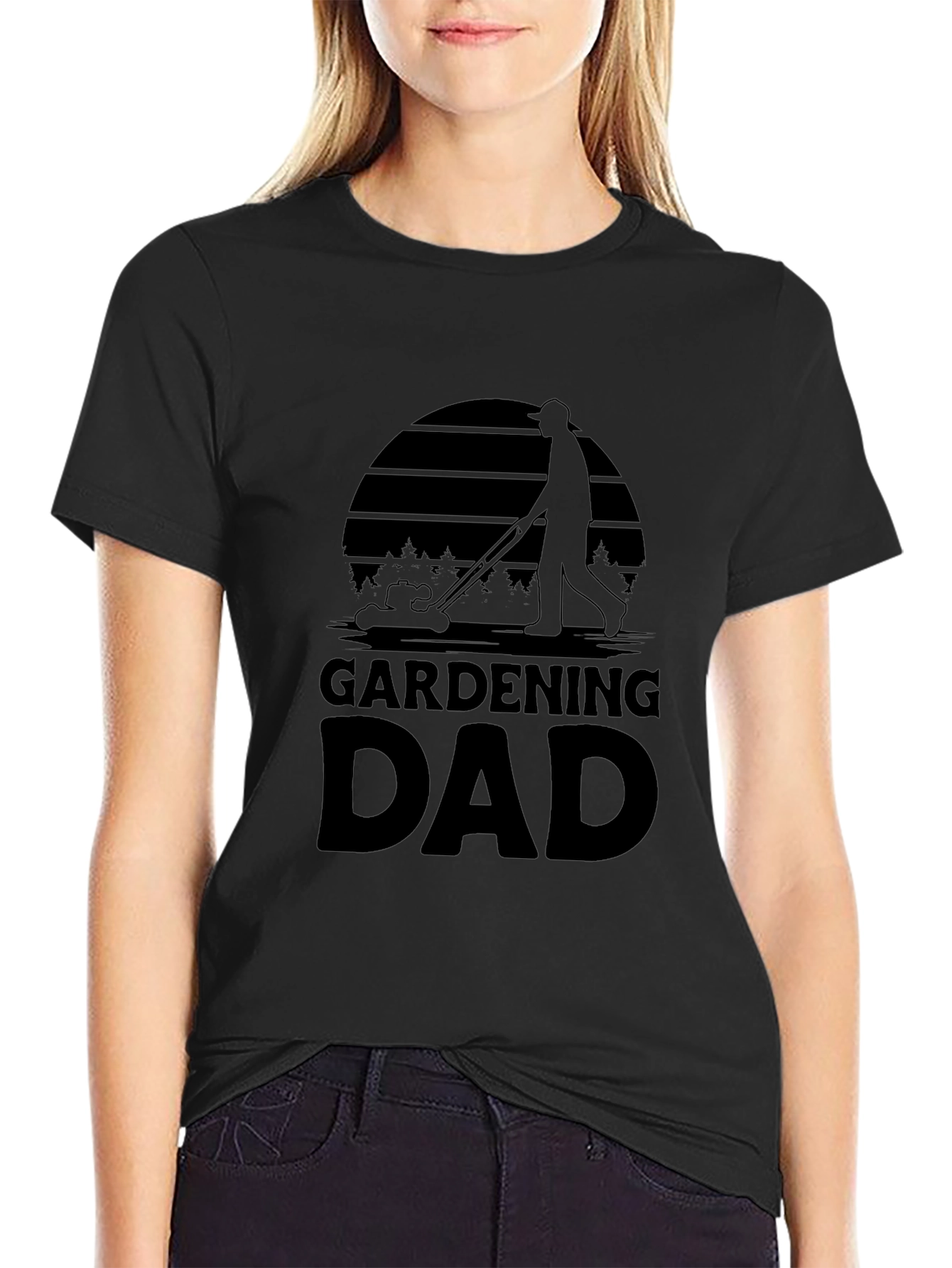 Gardening Dad T-Shirt - Black Graphic Tee