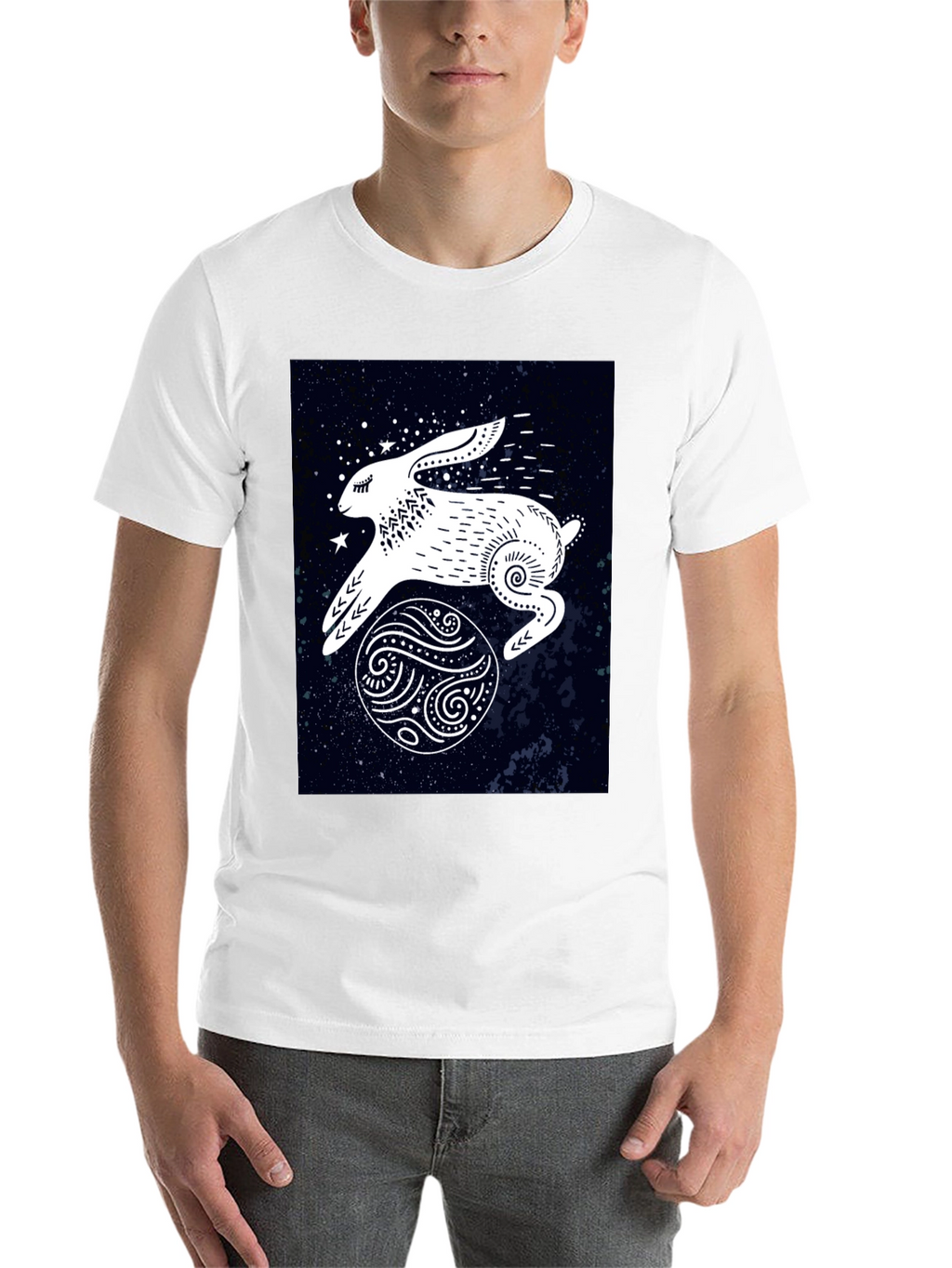 Rabbit in Space Graphic Tee