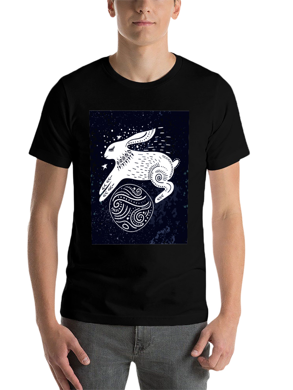 Rabbit in Space Graphic Tee
