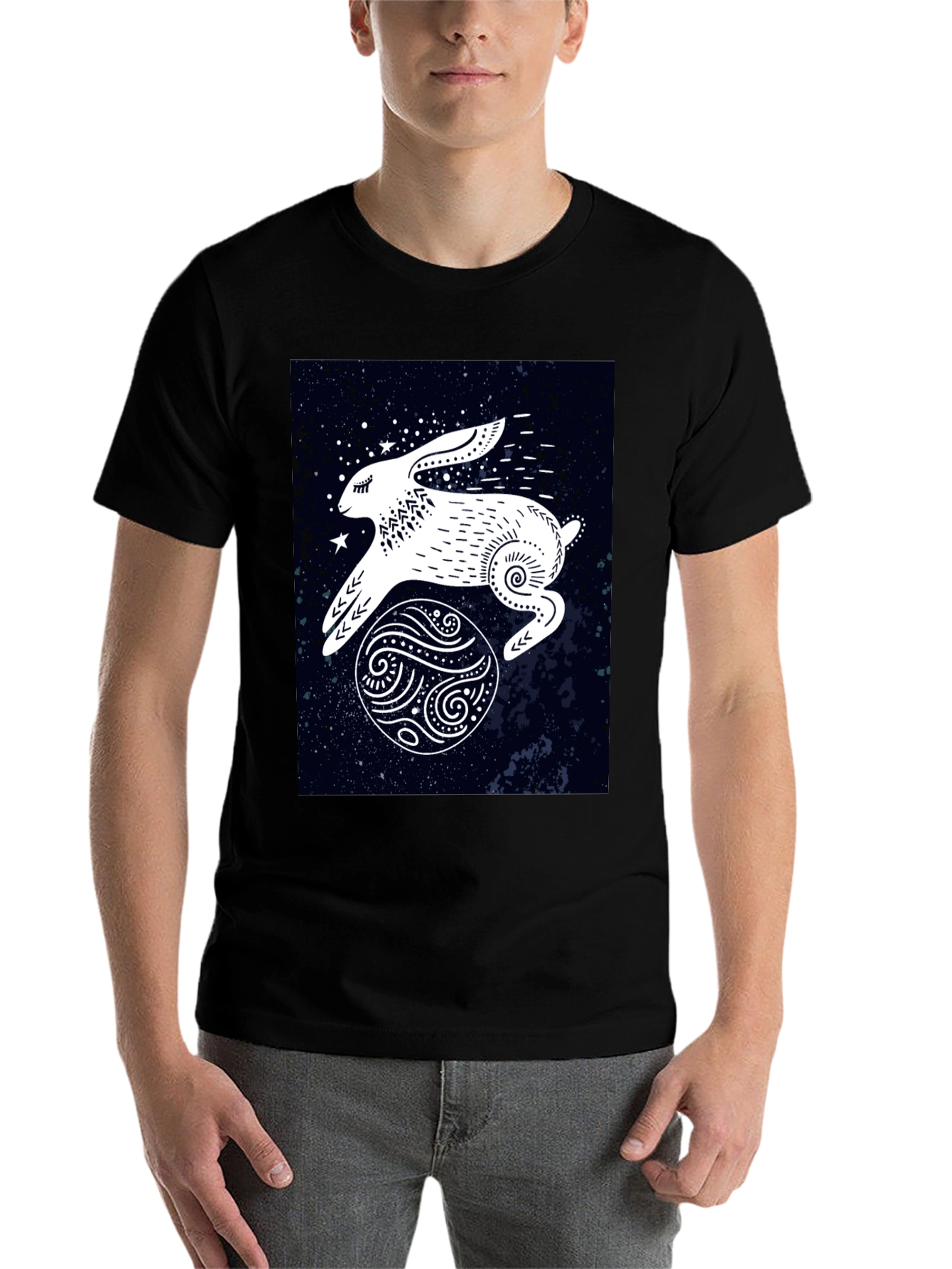Rabbit in Space Graphic Tee