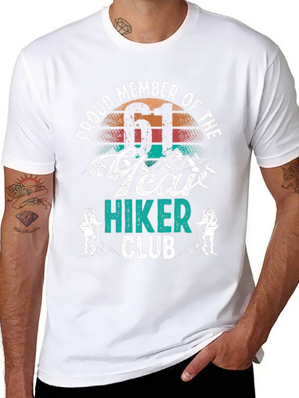 Proud Member 61 Year Hiker Club T-Shirt
