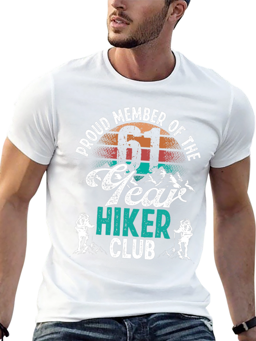 Proud Member 61 Year Hiker Club T-Shirt