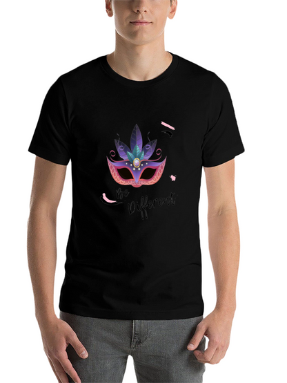 Be Different T-Shirt: Masquerade Mask Graphic Tee