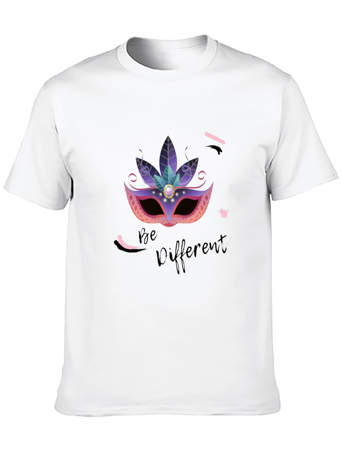 Be Different T-Shirt: Masquerade Mask Graphic Tee