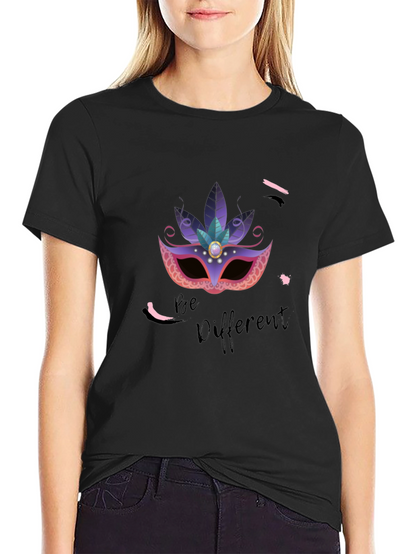 Be Different T-Shirt: Masquerade Mask Graphic Tee