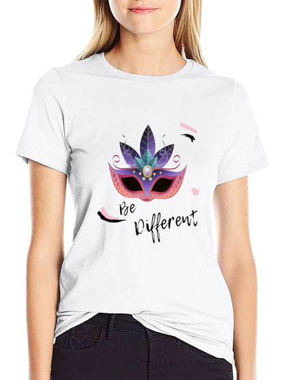 Be Different T-Shirt: Masquerade Mask Graphic Tee