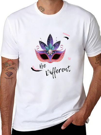 Be Different T-Shirt: Masquerade Mask Graphic Tee