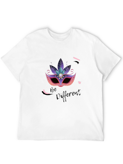 Be Different T-Shirt: Masquerade Mask Graphic Tee