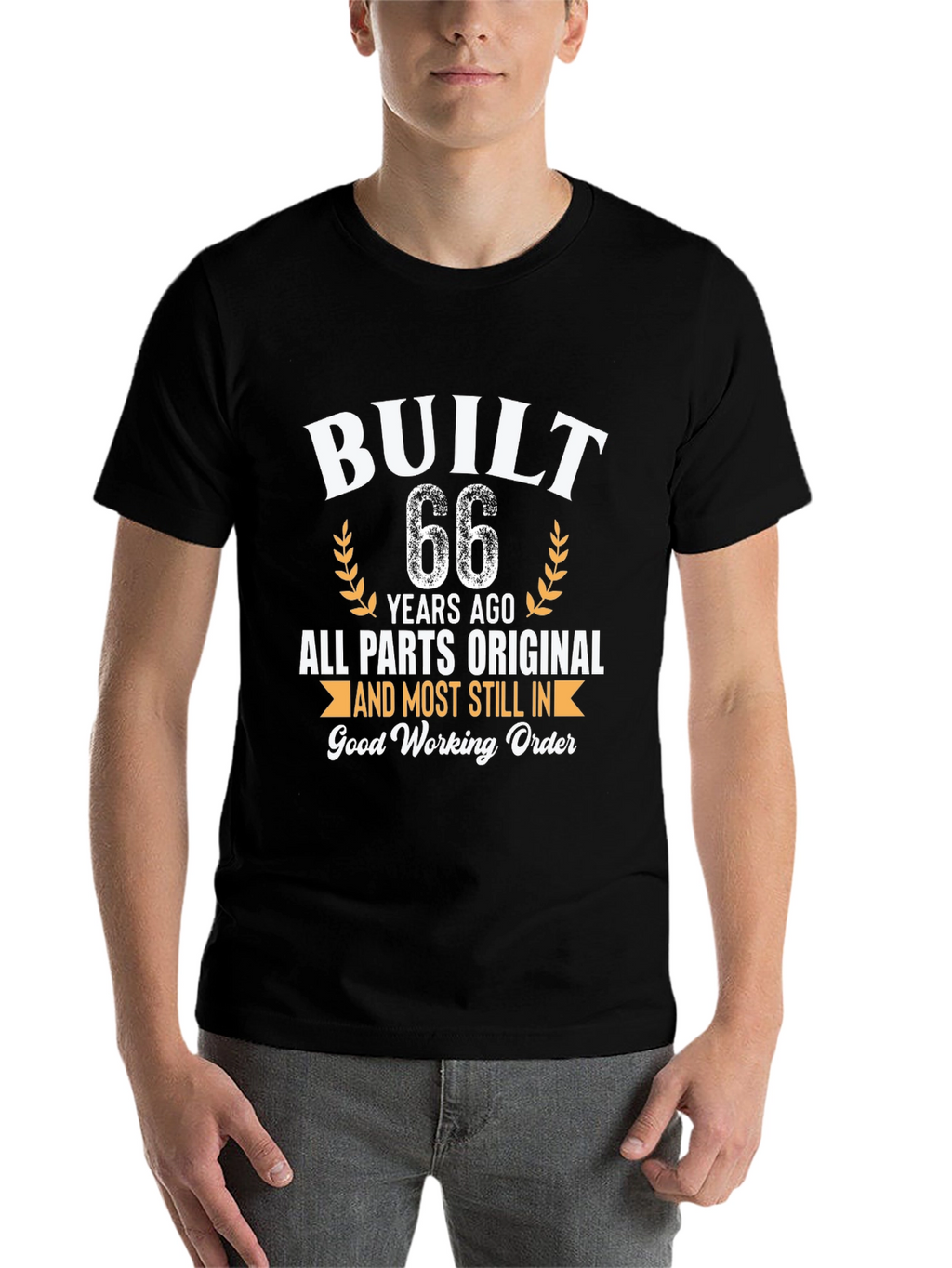 Built 66 Years Ago Funny Birthday T-Shirt