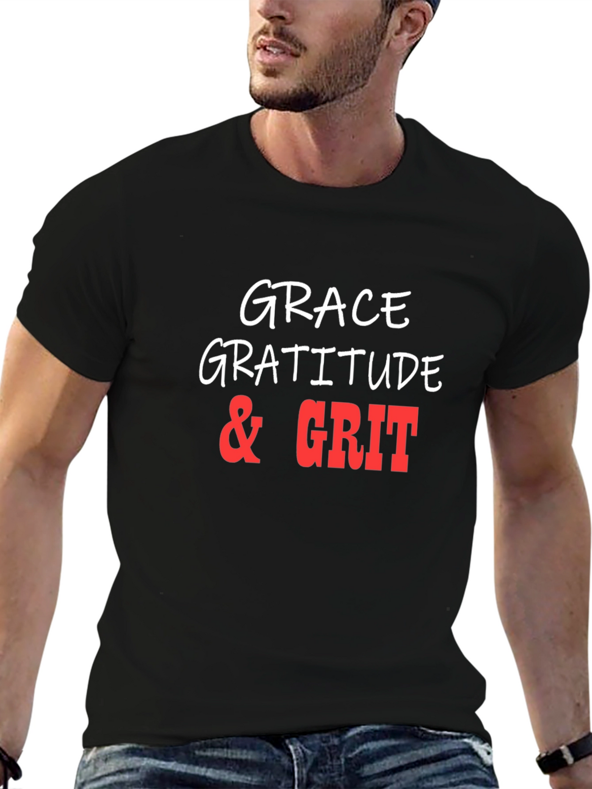 Grace Gratitude & Grit Graphic T-Shirt