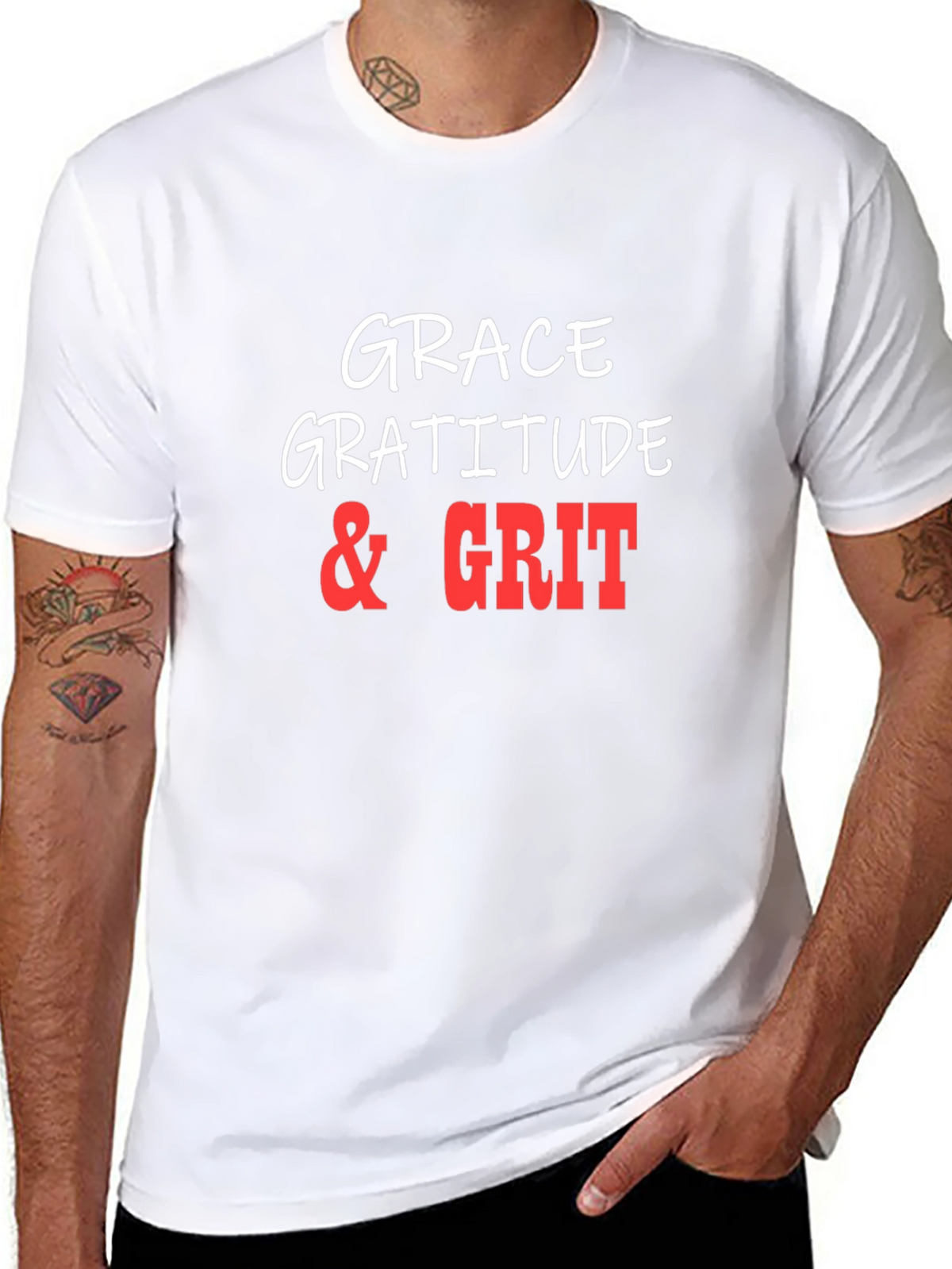 Grace Gratitude & Grit Graphic T-Shirt