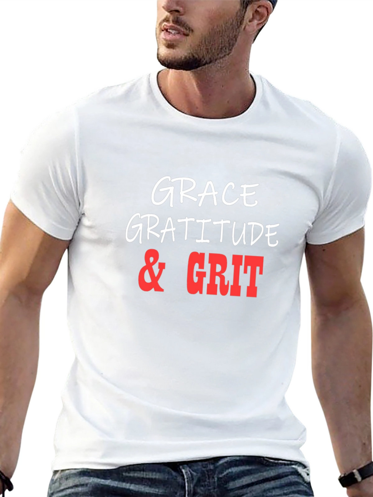 Grace Gratitude & Grit Graphic T-Shirt