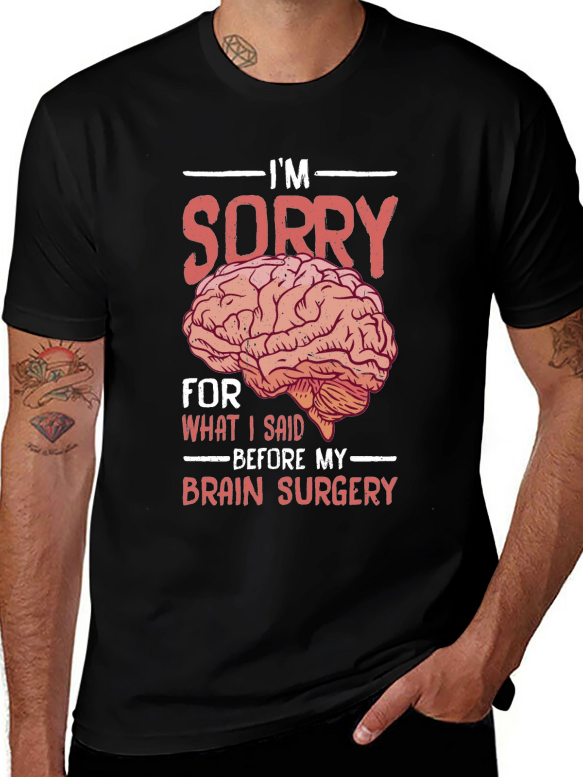 Funny Brain Surgery Graphic T-Shirt
