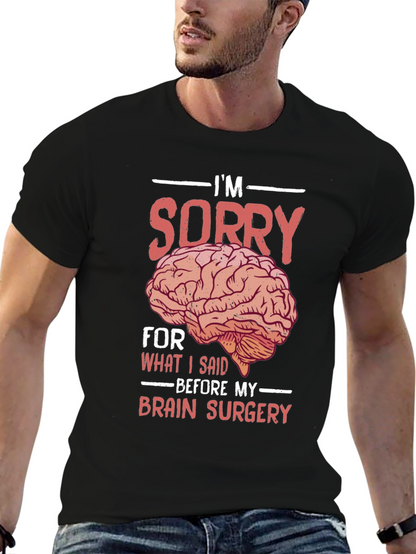 Funny Brain Surgery Graphic T-Shirt