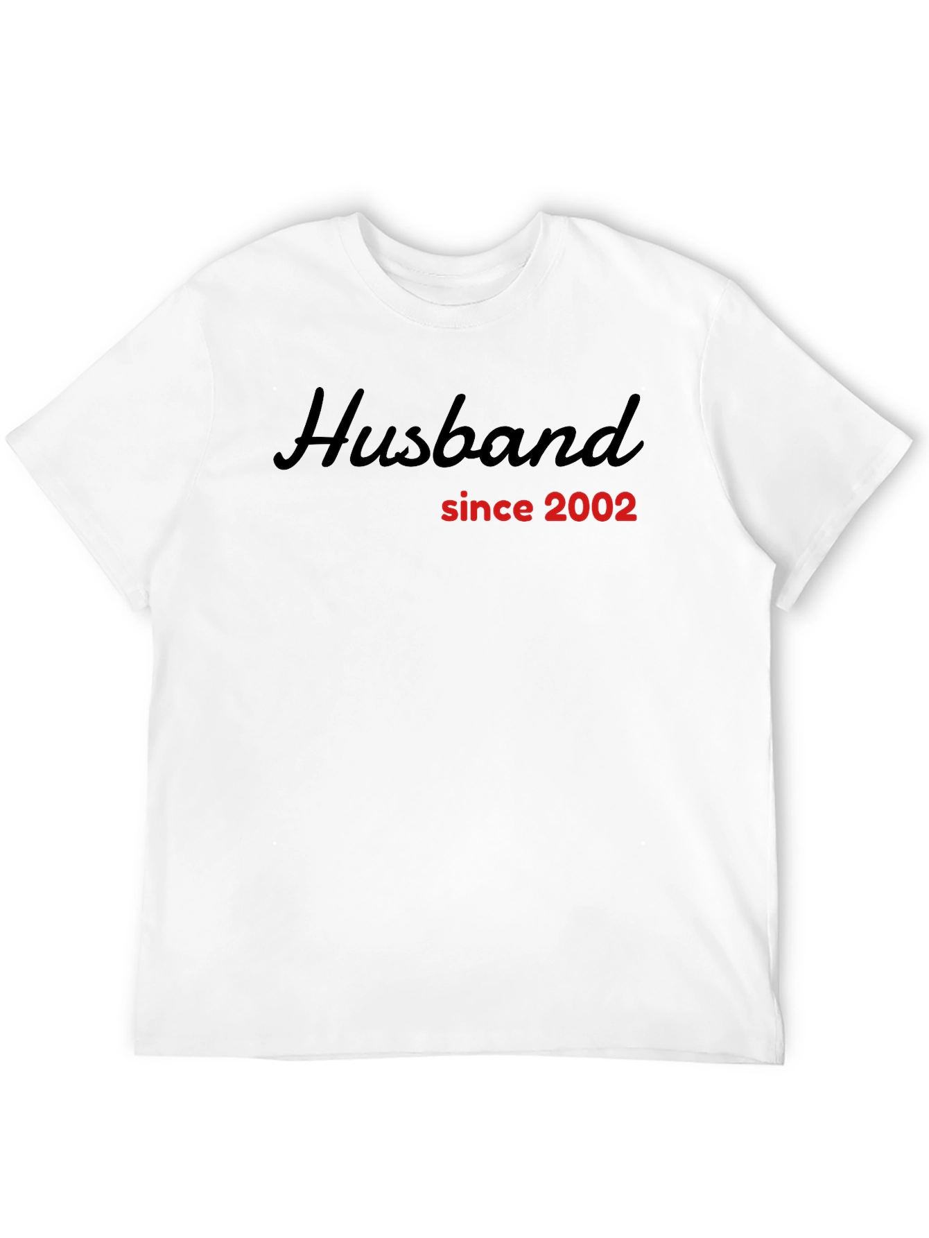 Husband Since 2002 Black Graphic Tee