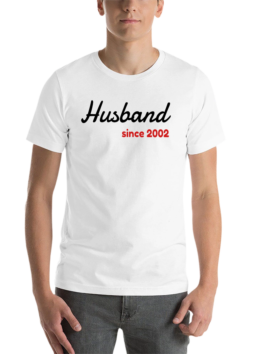 Husband Since 2002 Black Graphic Tee