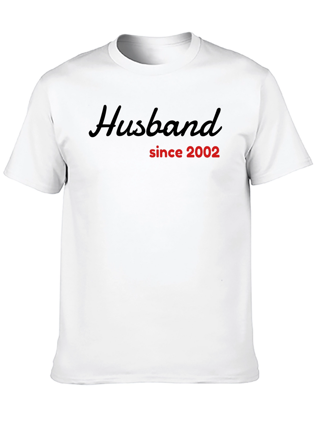 Husband Since 2002 Black Graphic Tee