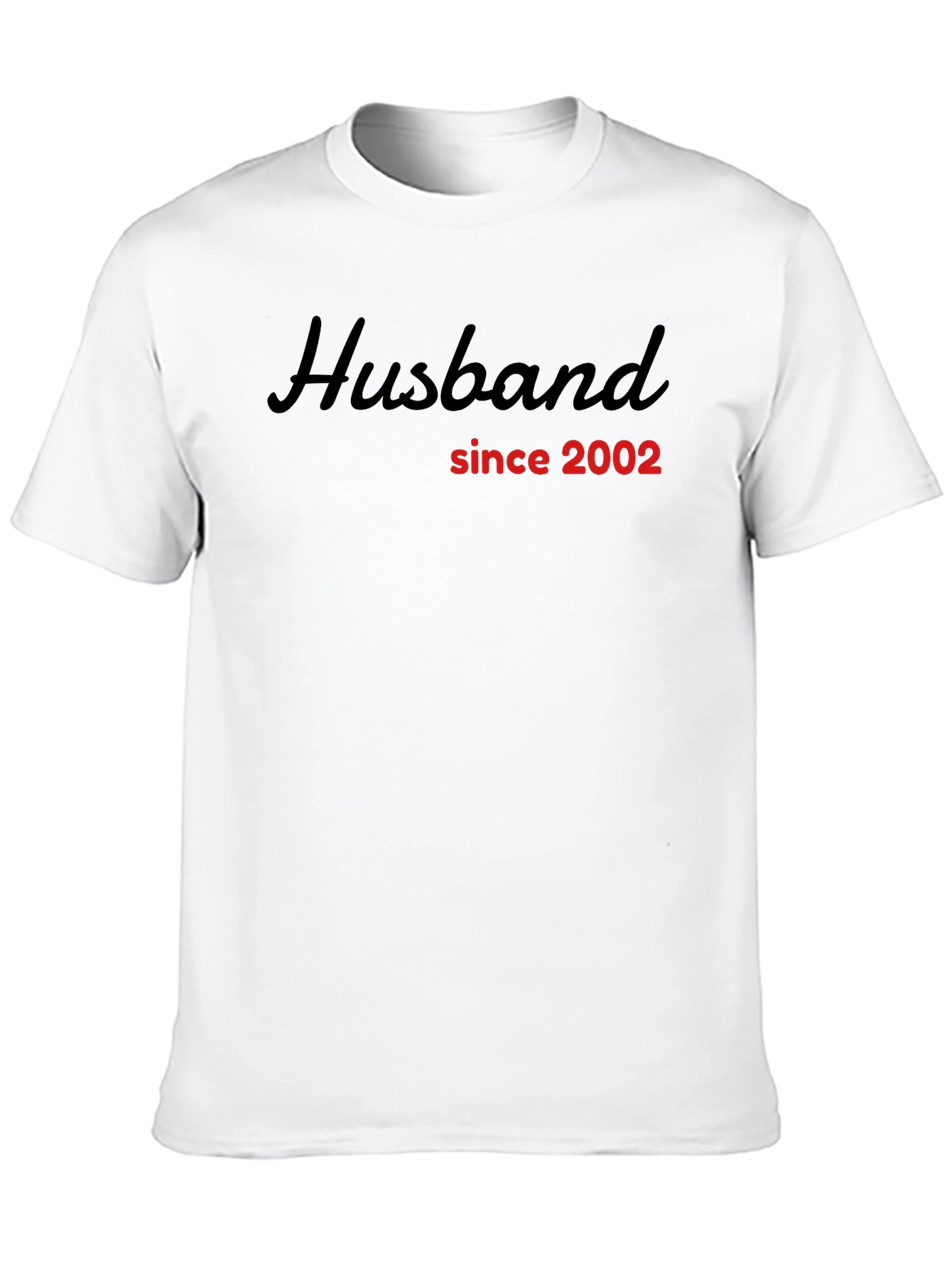Husband Since 2002 Black Graphic Tee