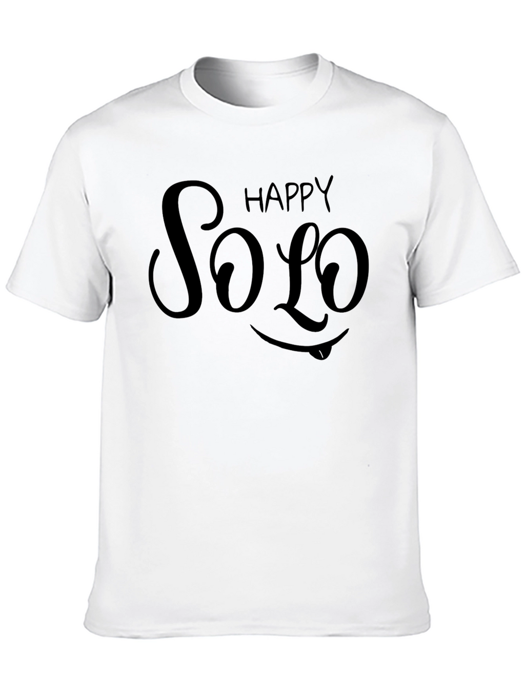 Happy Solo Black T-Shirt - Express Yourself!