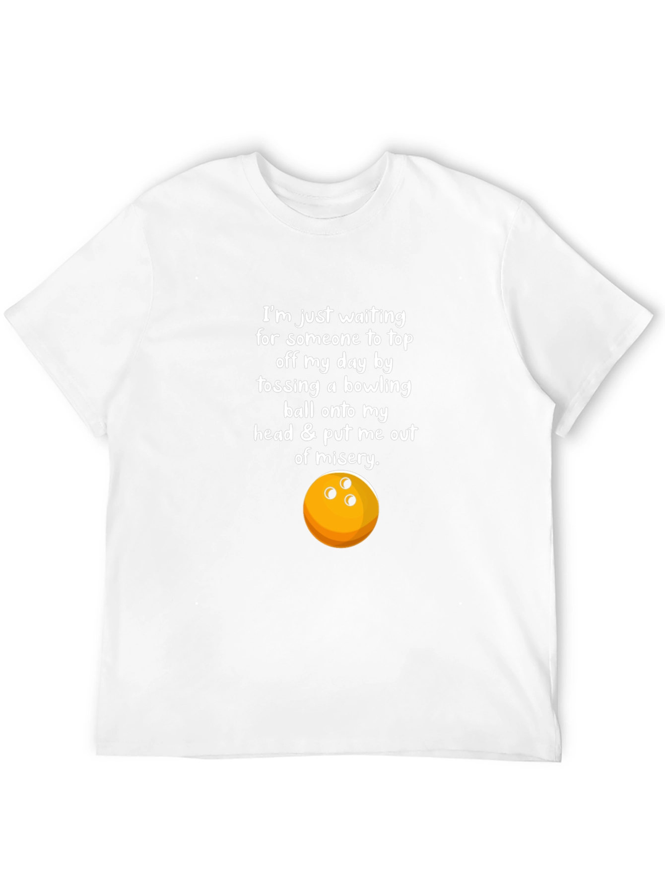 Humorous Bowling T-Shirt - Misery Graphic Tee