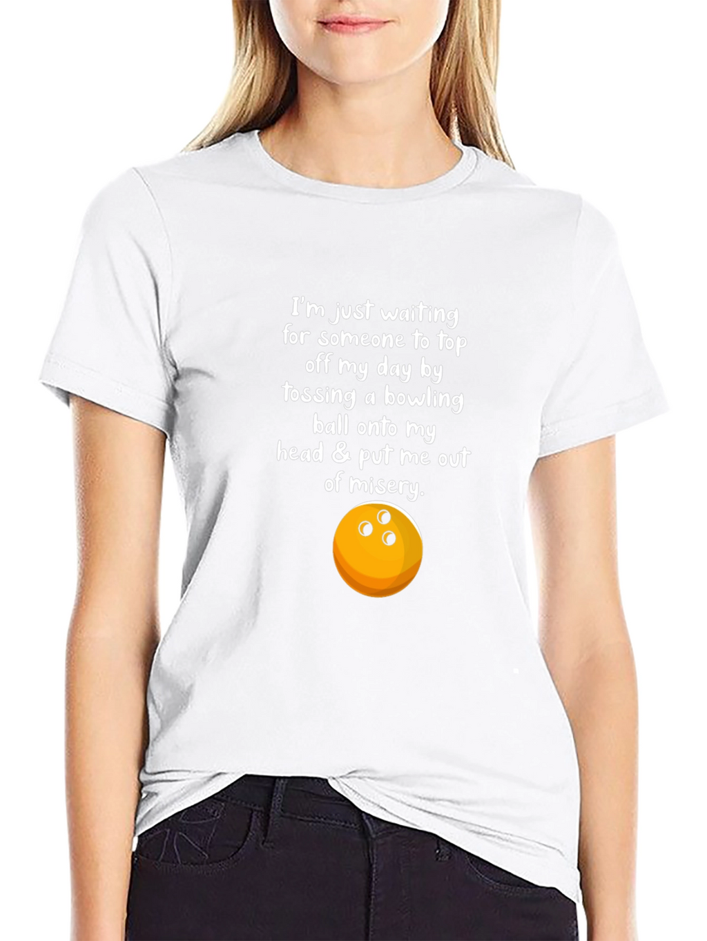 Humorous Bowling T-Shirt - Misery Graphic Tee