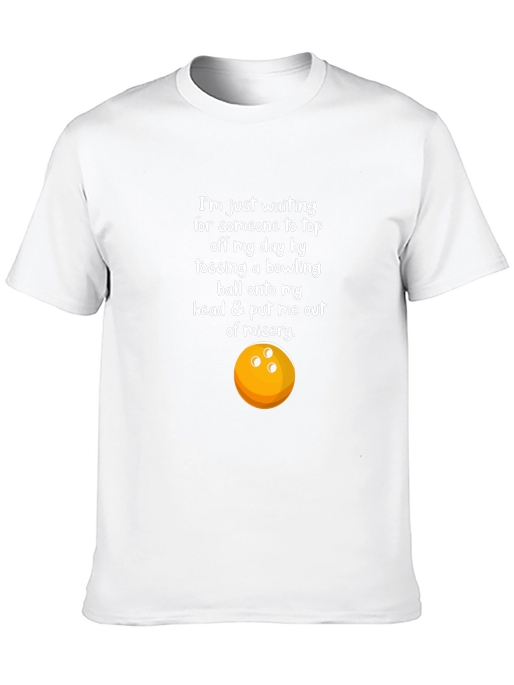 Humorous Bowling T-Shirt - Misery Graphic Tee