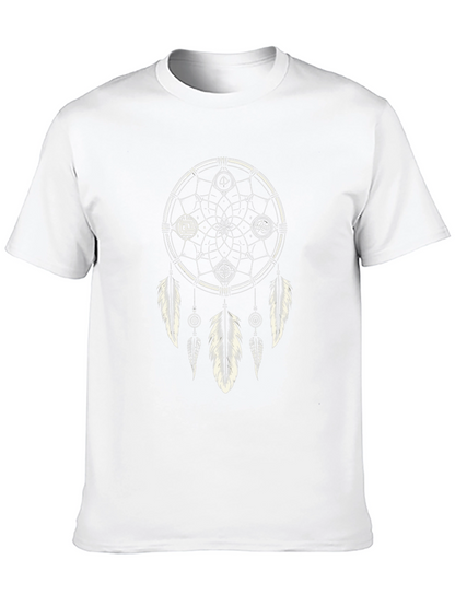 Dreamcatcher Graphic Tee - Stylish Black Cotton T-Shirt