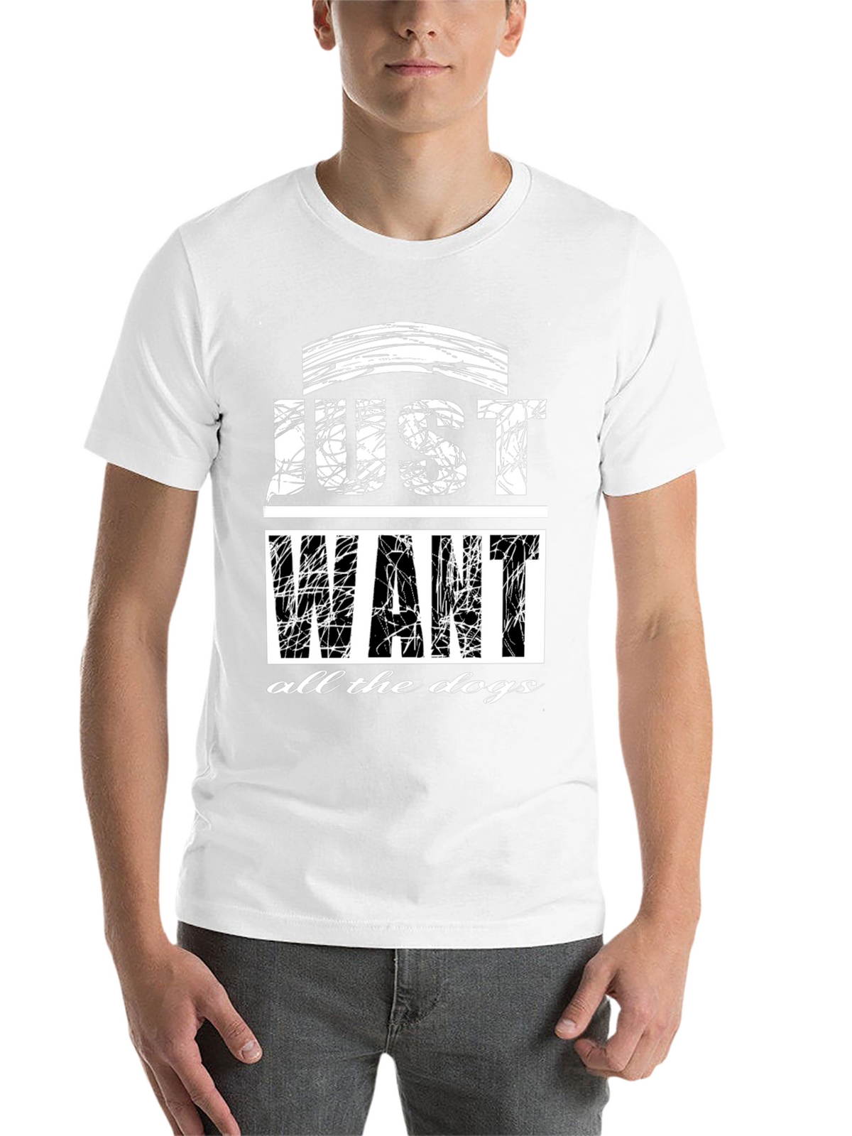 Just Want All The Dogs Graphic T-Shirt
