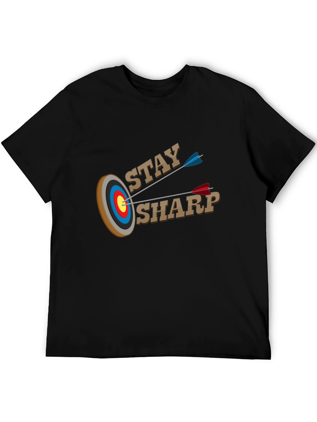 Stay Sharp T-Shirt - Archery Target Design