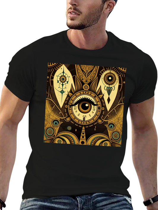 Mystic Eye Graphic Tee - Stylish Black T-Shirt