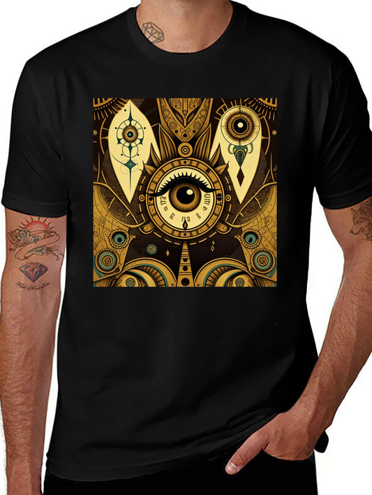 Mystic Eye Graphic Tee - Stylish Black T-Shirt