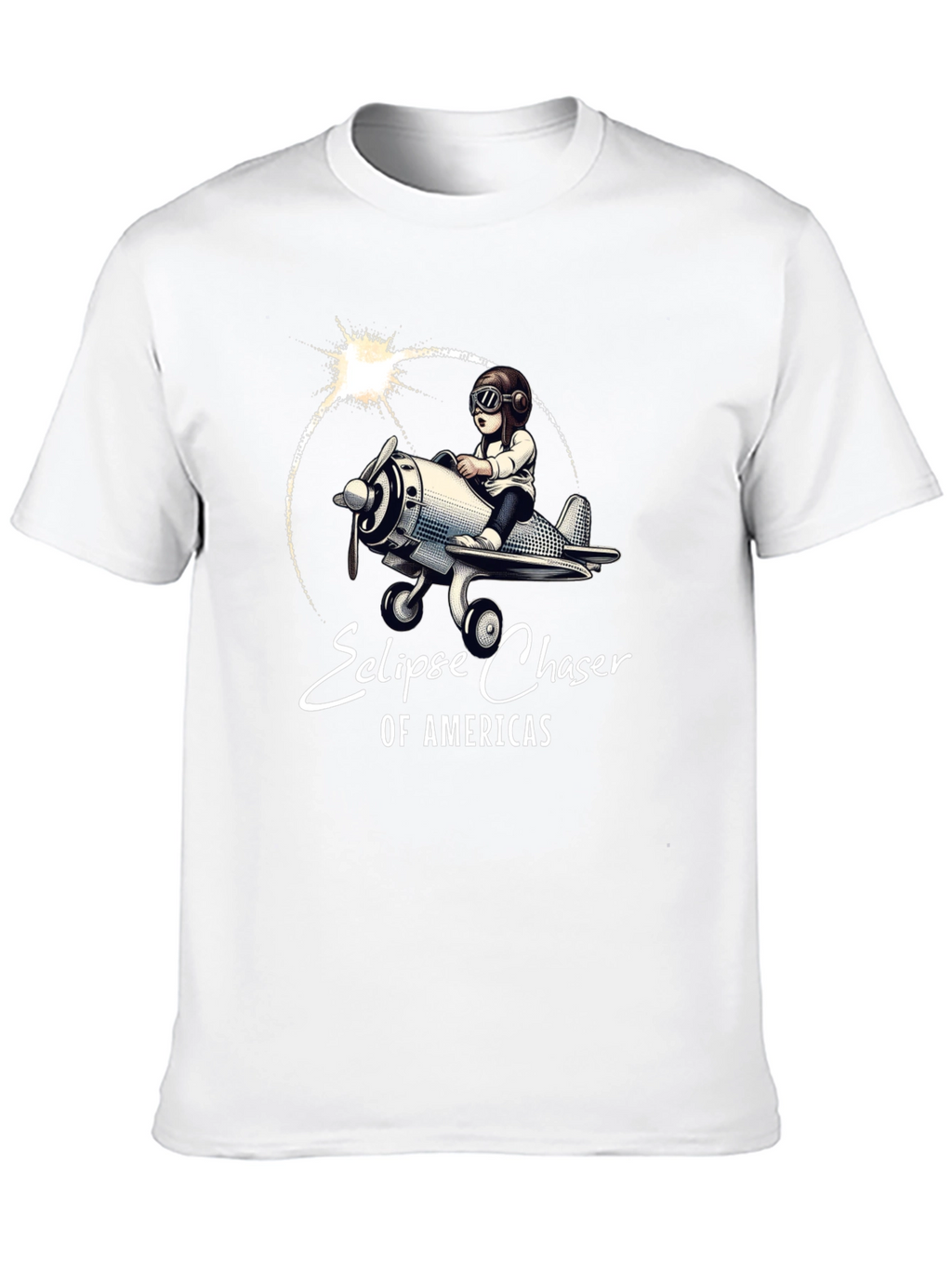 Eclipse Chaser T-Shirt - Pilot & Plane Design