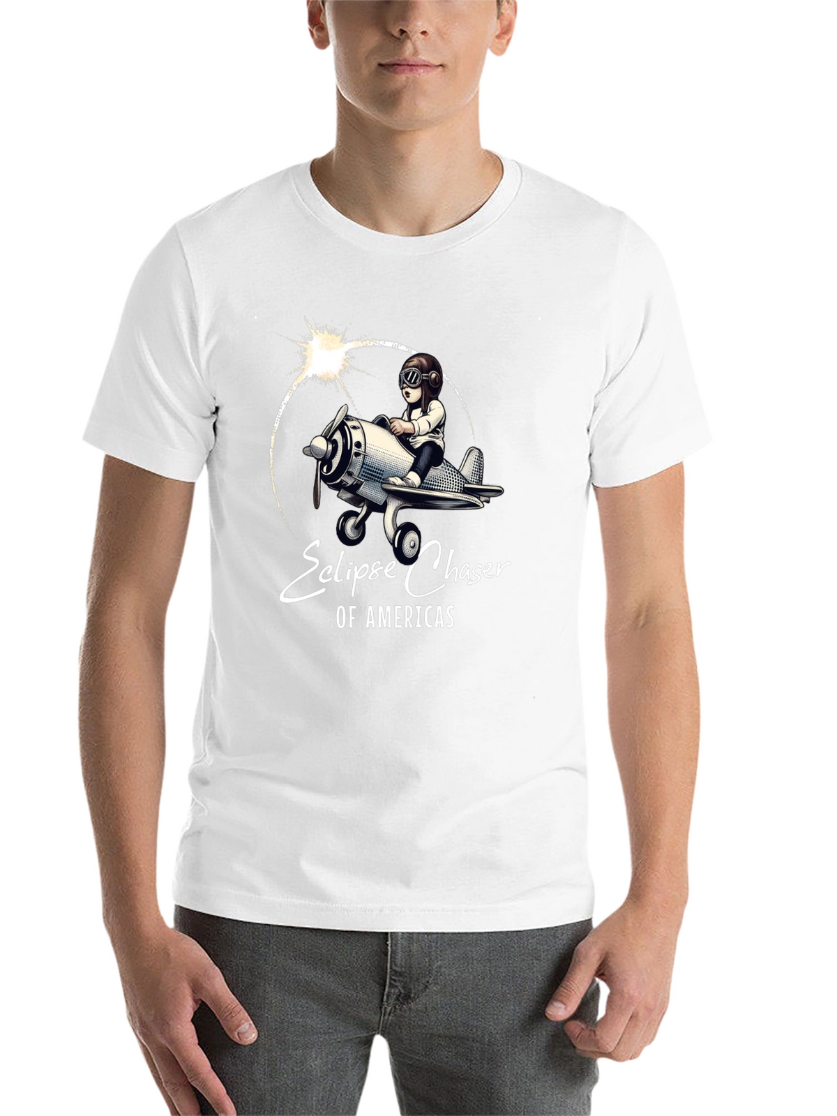Eclipse Chaser T-Shirt - Pilot & Plane Design