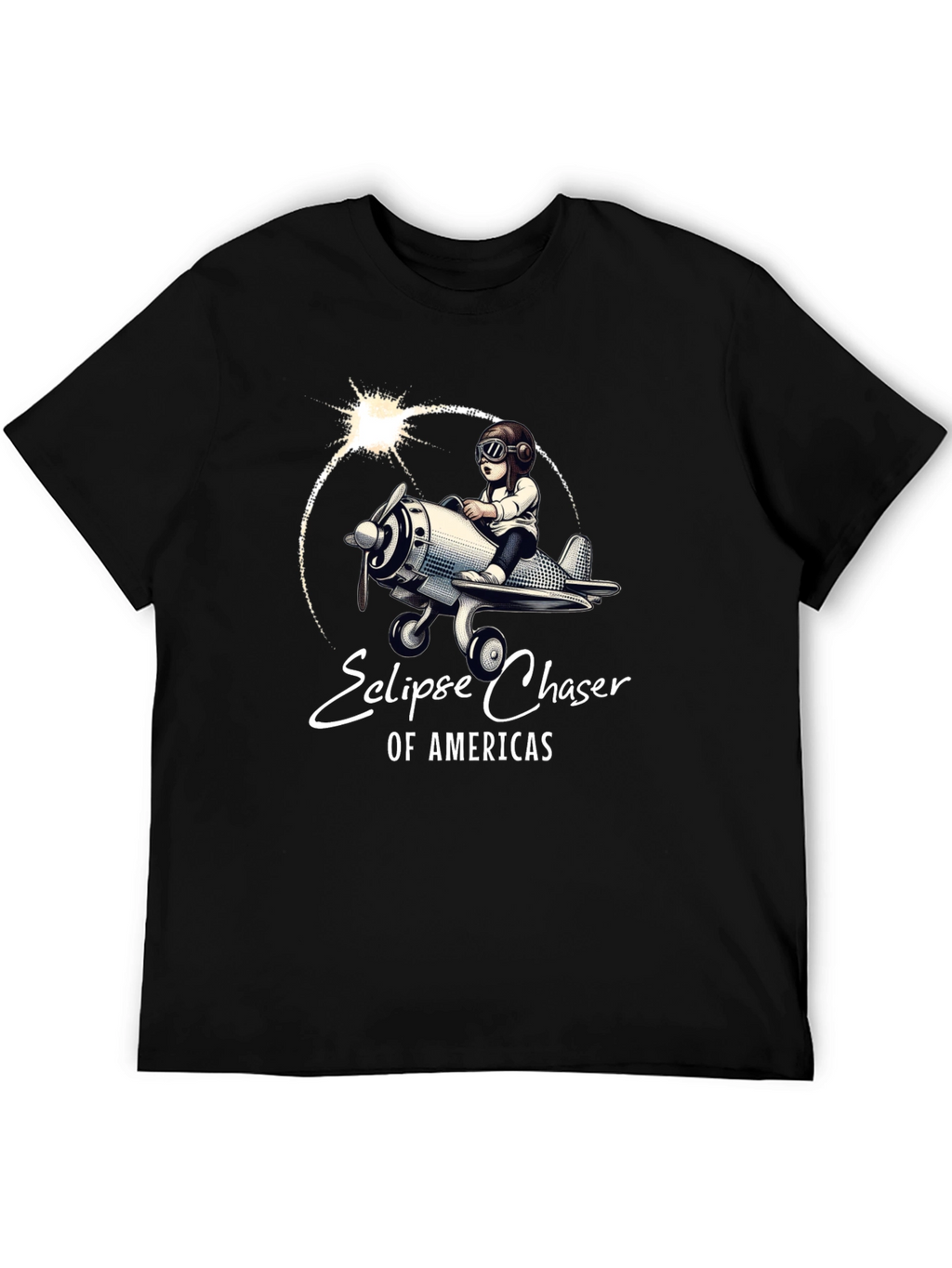Eclipse Chaser T-Shirt - Pilot & Plane Design