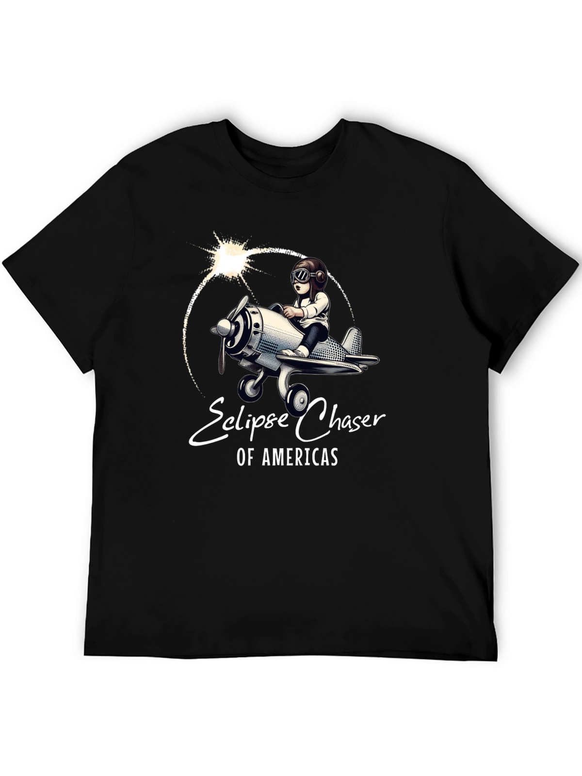 Eclipse Chaser T-Shirt - Pilot & Plane Design