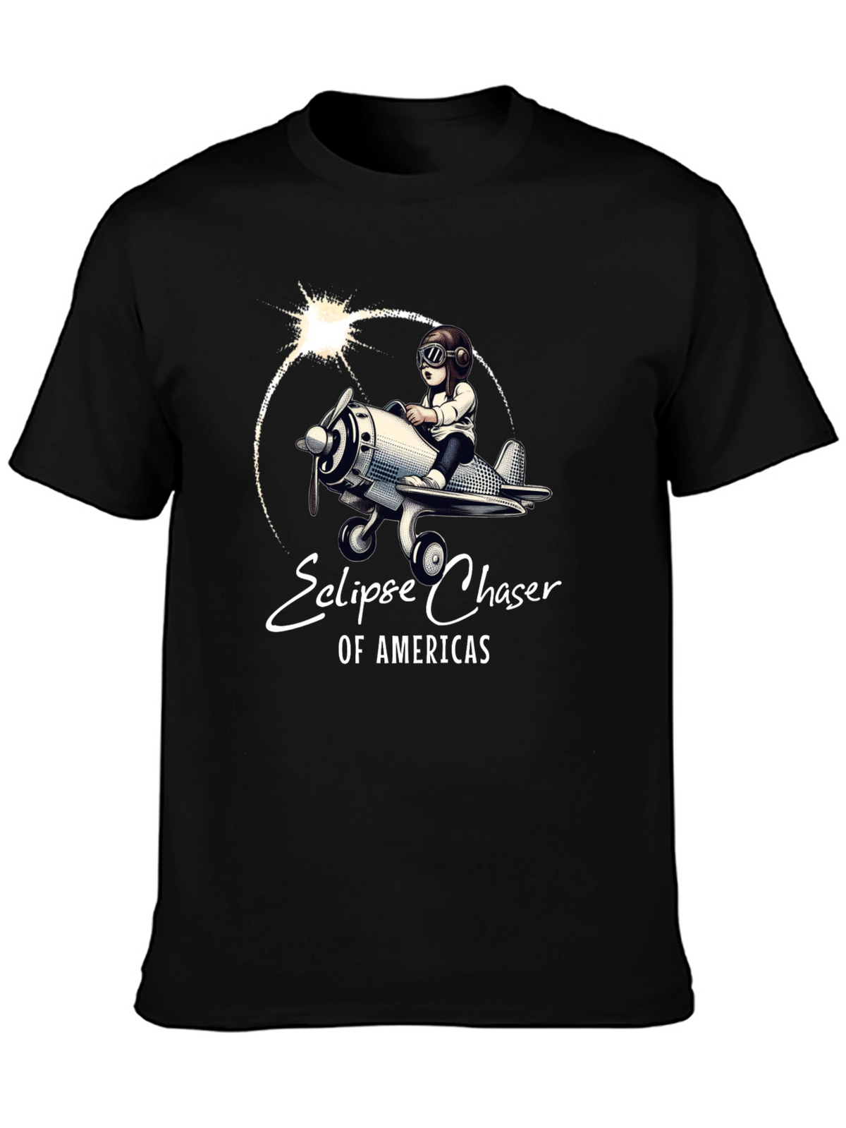 Eclipse Chaser T-Shirt - Pilot & Plane Design