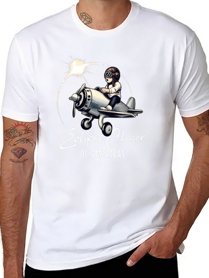 Eclipse Chaser T-Shirt - Pilot & Plane Design