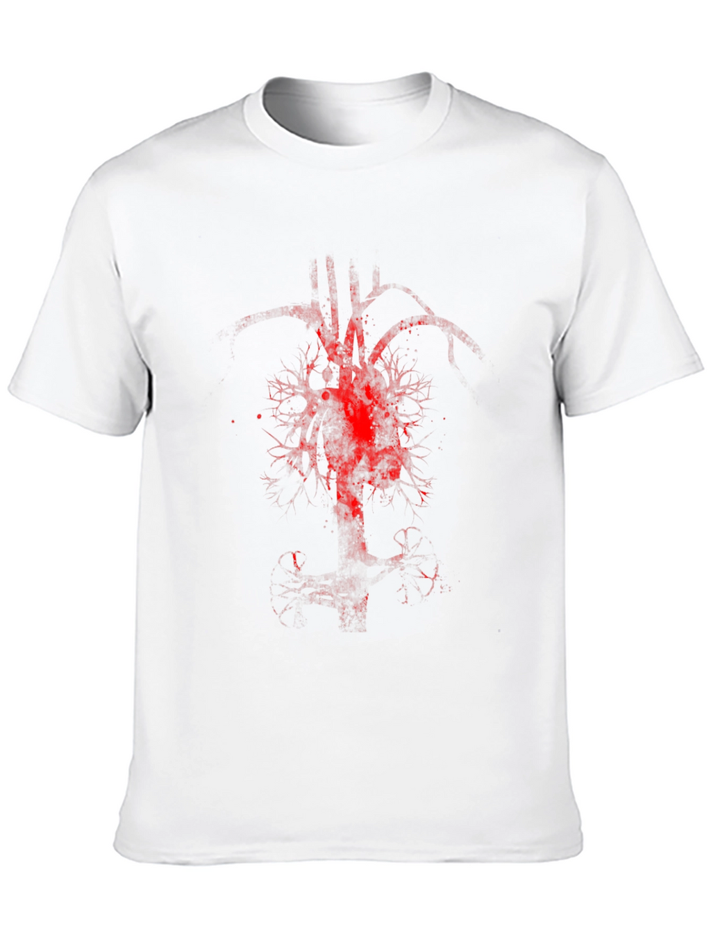 Anatomical Heart Tree Graphic Tee - Black