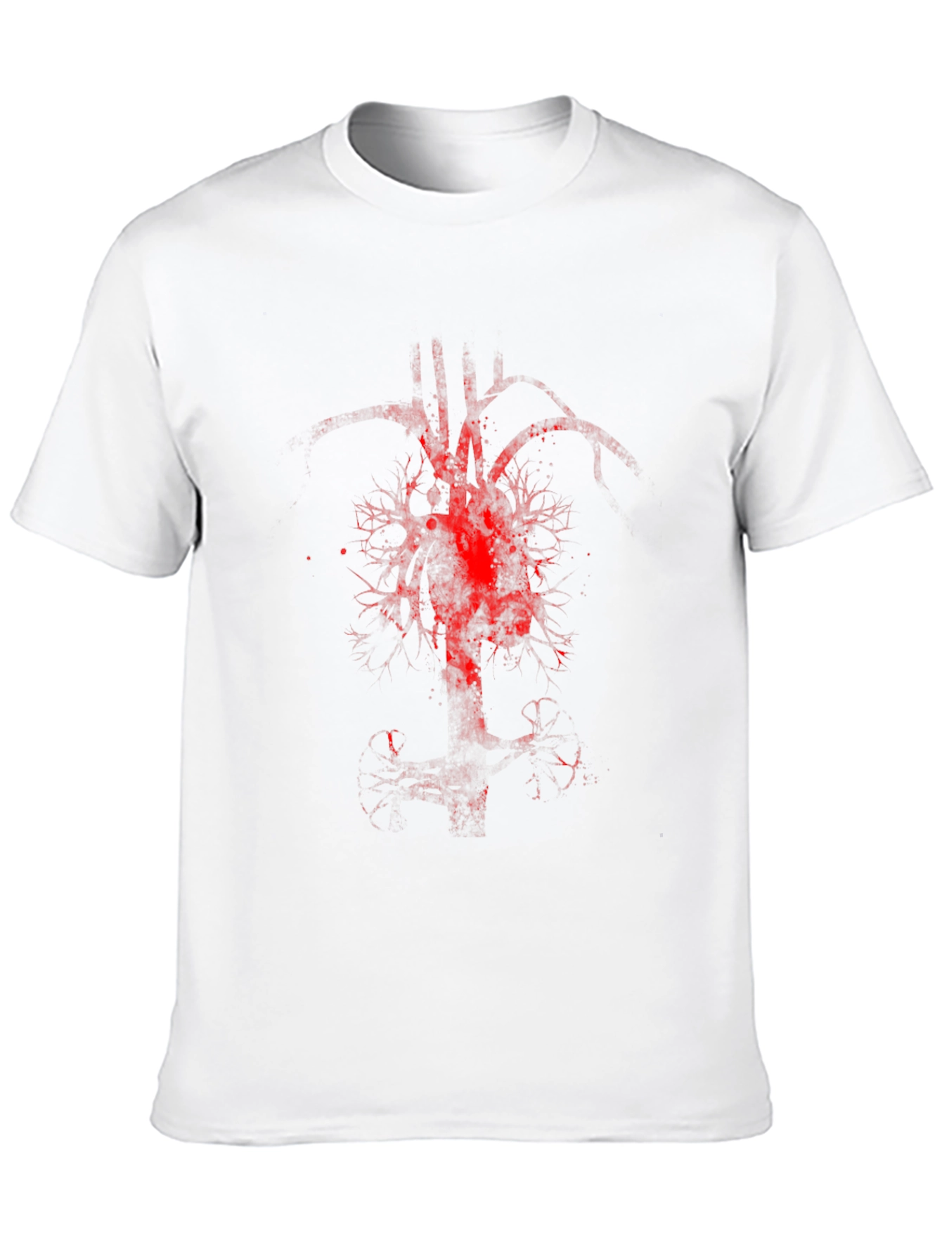 Anatomical Heart Tree Graphic Tee - Black