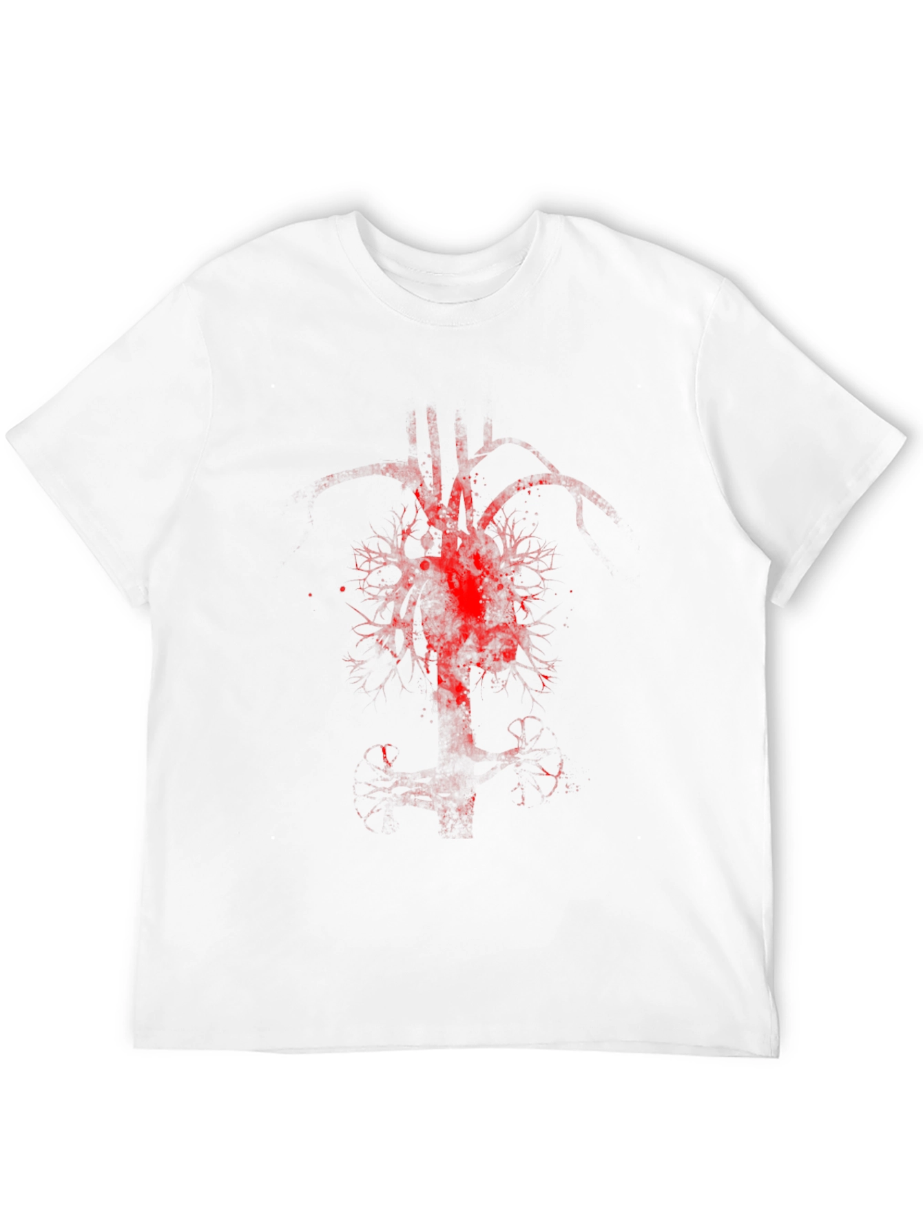 Anatomical Heart Tree Graphic Tee - Black