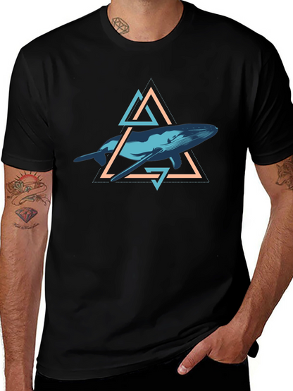 Whale Geometric T-Shirt
