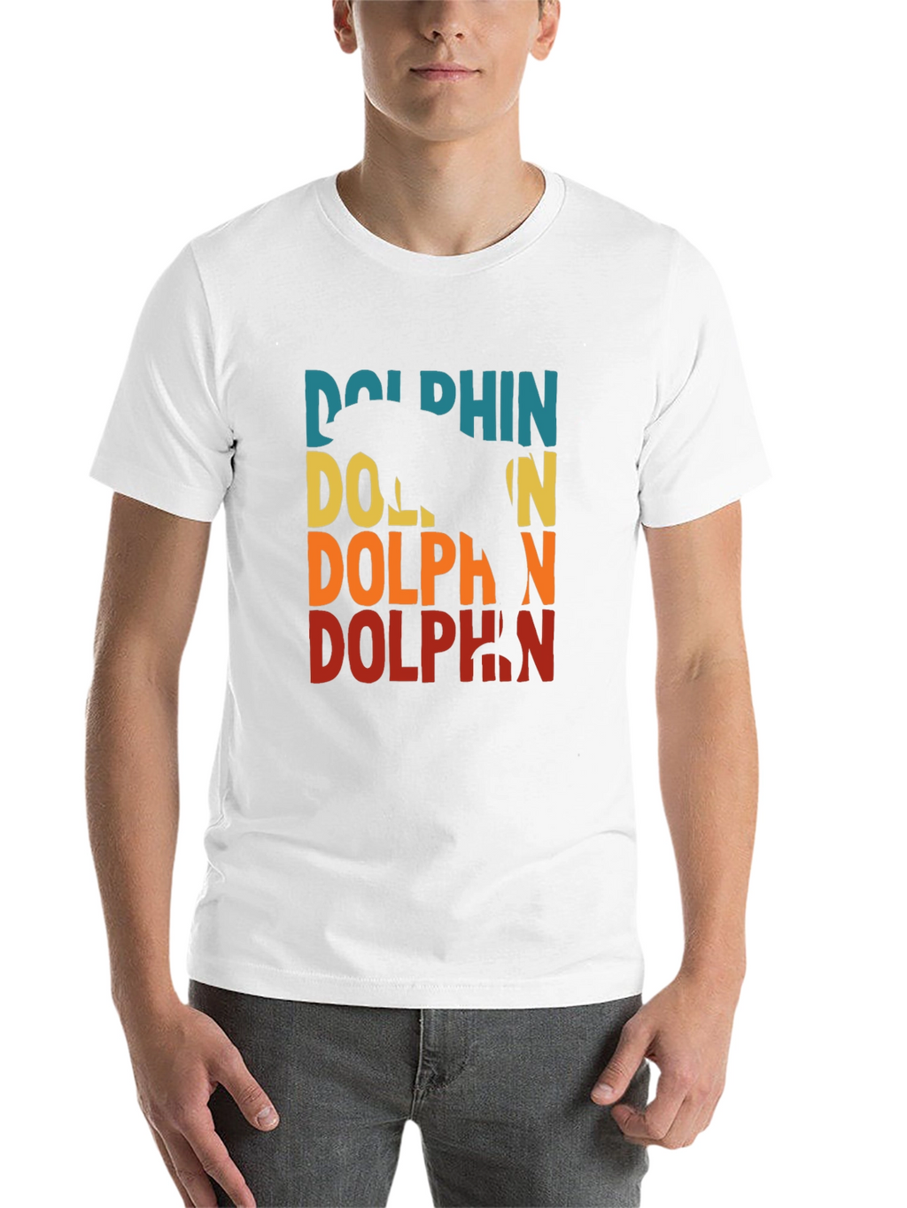 Retro Dolphin Graphic T-Shirt