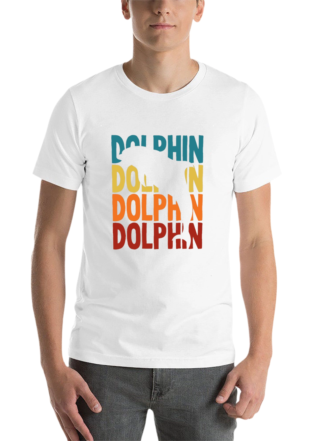 Retro Dolphin Graphic T-Shirt